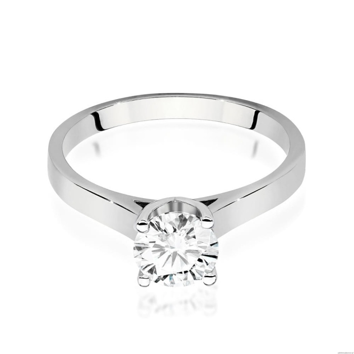 Pierścionek W0526 Diament Laboratoryjny 1,00ct białe złoto 375