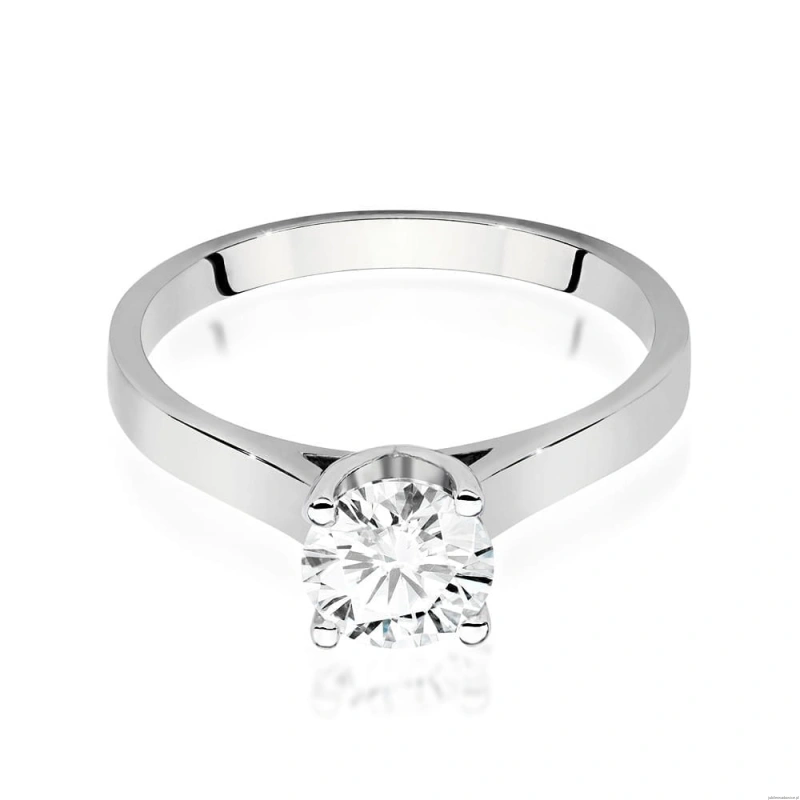 Pierścionek W0526 Diament Laboratoryjny 1,00ct białe złoto 375