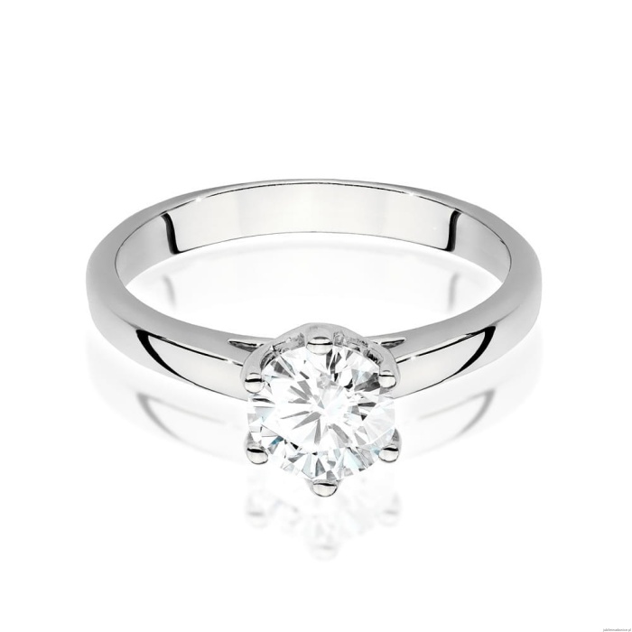 Pierścionek W0540 Diament Laboratoryjny 1,00ct białe złoto 375