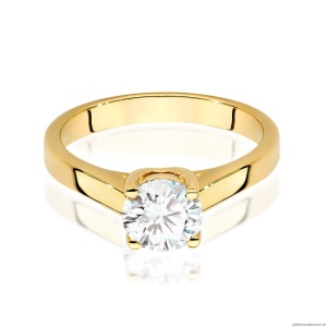 Pierścionek W0544 Diament Laboratoryjny 1,00ct żółte złoto 375