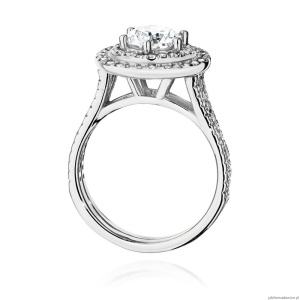 Pierścionek W0549 Diament Laboratoryjny 1,00ct białe złoto 375