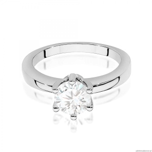 Pierścionek W0563 Diament Laboratoryjny 1,00ct białe złoto 375