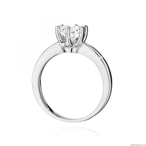 Pierścionek W0563 Diament Laboratoryjny 1,00ct białe złoto 375