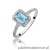 Pierścionek W0403 Topaz Swiss 0,65ct białe złoto 375