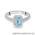 Pierścionek W0403 Topaz Swiss 0,65ct białe złoto 375