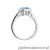 Pierścionek W0403 Topaz Swiss 0,65ct białe złoto 375