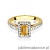 Pierścionek W0422 Cytryn 0,60ct żółte złoto 375