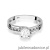 Pierścionek W0106 Biały Szafir 0,60ct białe złoto 375