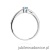 Pierścionek W0449 Topaz Swiss 0,15ct białe złoto 375