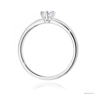 Pierścionek W0679 Diament 0,25ct białe złoto 375