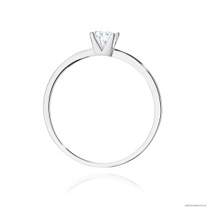 Pierścionek W0587 Diament Laboratoryjny 0,30ct białe złoto 375