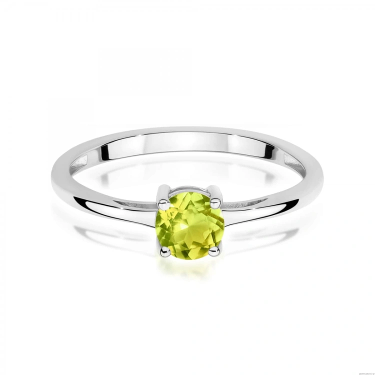 Pierścionek W0656 Oliwin 0,60ct białe złoto 375