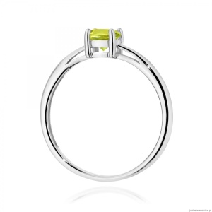 Pierścionek W0656 Oliwin 0,60ct białe złoto 375