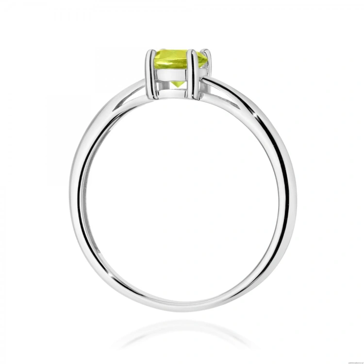 Pierścionek W0656 Oliwin 0,60ct białe złoto 375