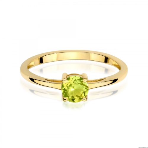 Pierścionek W0656 Oliwin 0,60ct żółte złoto 375