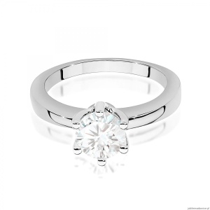 Pierścionek W0482 Diament Laboratoryjny 1,00ct białe złoto 375