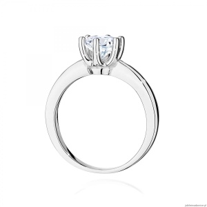 Pierścionek W0482 Diament Laboratoryjny 1,00ct białe złoto 375
