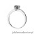 Pierścionek W0563 czarny diament 0,50ct białe złoto 375