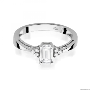 Pierścionek W0002 Diament Laboratoryjny 0,60ct białe złoto 375