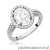 Pierścionek W0080 Diament Laboratoryjny 1,90ct białe złoto 375