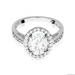 Pierścionek W0080 Diament Laboratoryjny 1,90ct białe złoto 375