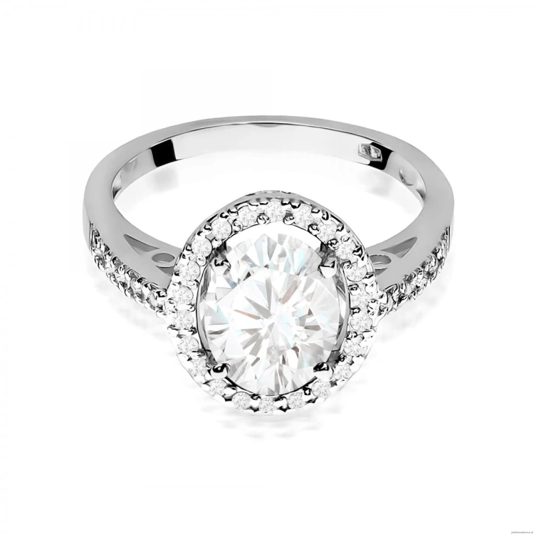 Pierścionek W0080 Diament Laboratoryjny 1,90ct białe złoto 375