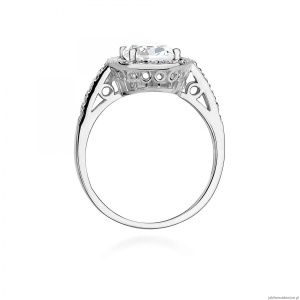 Pierścionek W0080 Diament Laboratoryjny 1,90ct białe złoto 375