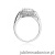 Pierścionek W0080 Diament Laboratoryjny 1,90ct białe złoto 375
