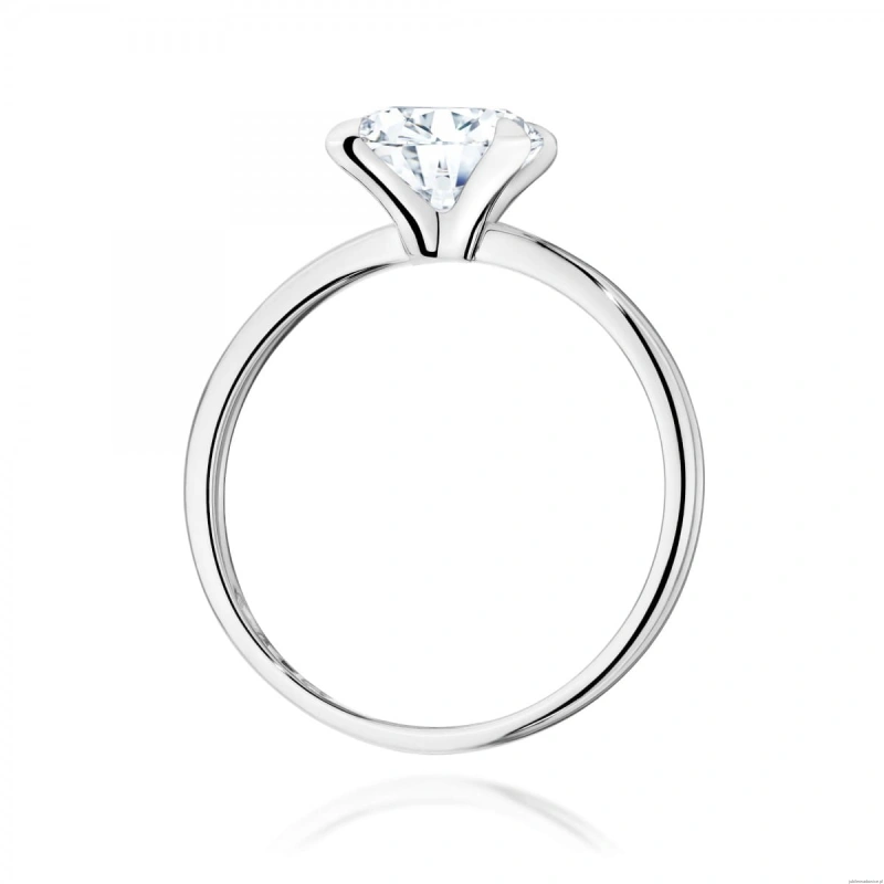 Pierścionek W0688 Diament Laboratoryjny 2,00ct białe złoto 375