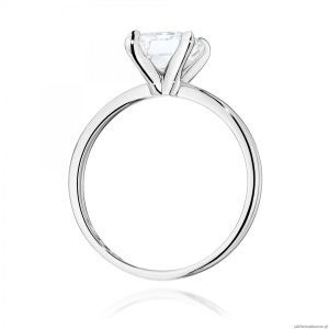 Pierścionek W0691 Diament Laboratoryjny 2,00ct białe złoto 375