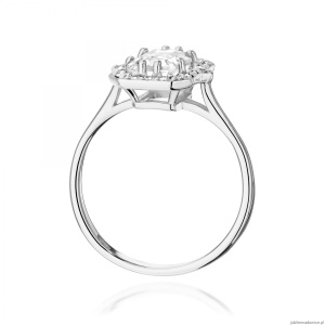Pierścionek W0576 Diament Laboratoryjny 1.00ct białe złoto 375