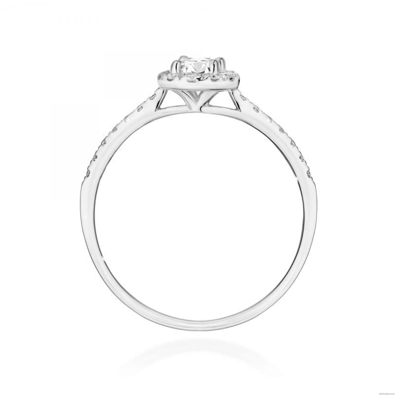 Pierścionek W0584 Diament Laboratoryjny 0,30ct białe złoto 375