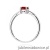 Pierścionek W0656 Granat 0,60ct białe złoto 375