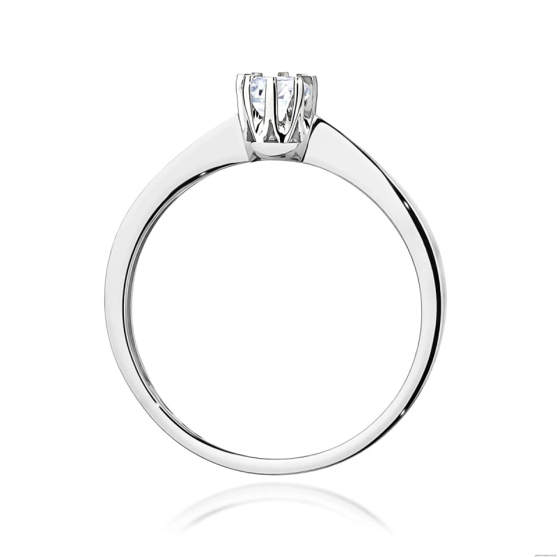 Pierścionek W0173 Diament Laboratoryjny 0,15ct białe złoto