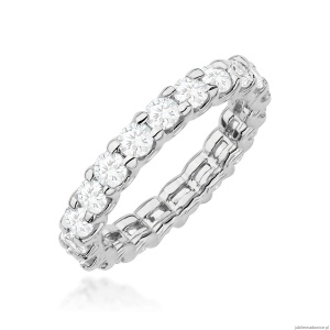 Pierścionek W0515 z diamentami białe złoto 375