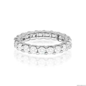 Pierścionek W0515 z diamentami białe złoto 375