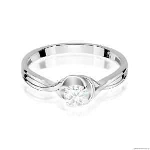 Pierścionek W0329 Diament 0,30ct białe złoto