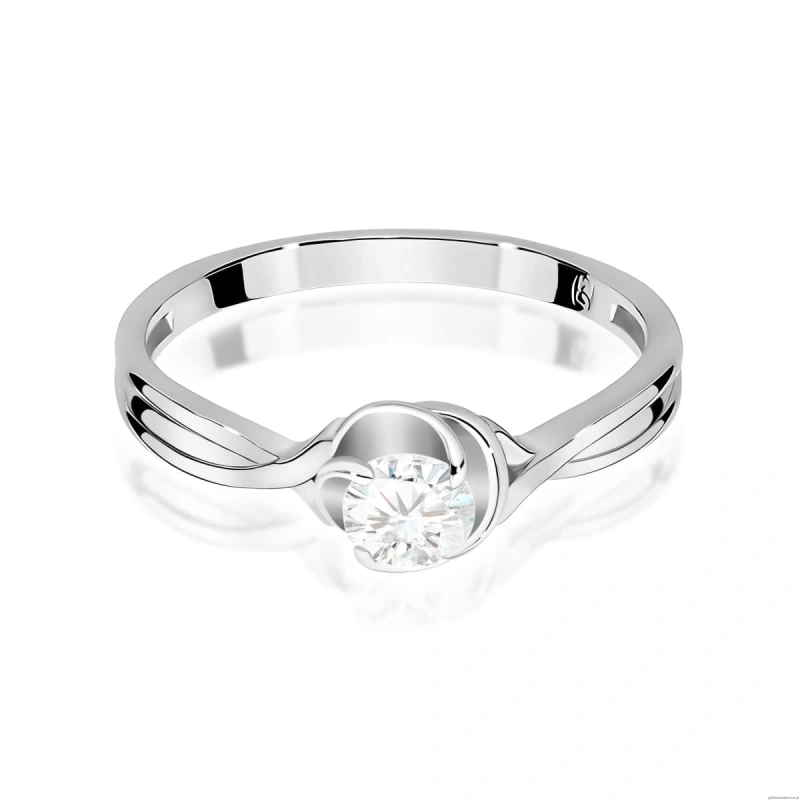 Pierścionek W0329 Diament 0,30ct białe złoto