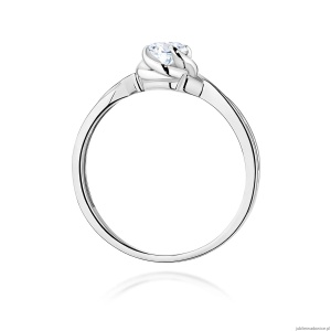 Pierścionek W0329 Diament 0,30ct białe złoto