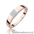 Pierścionek W0417 z diamentami różowe złoto