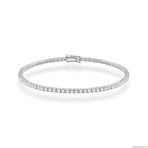Bransoletka B0031 z diamentami białe złoto