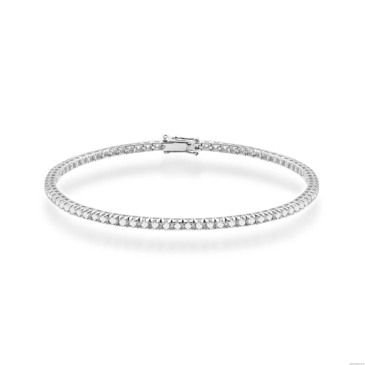 Bransoletka B0031 z diamentami białe złoto