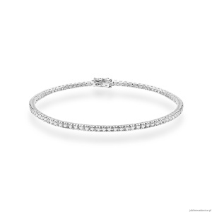 Bransoletka B0031 z diamentami laboratoryjnymi białe złoto