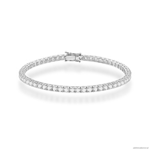 Bransoletka B0031 z diamentami laboratoryjnymi białe złoto
