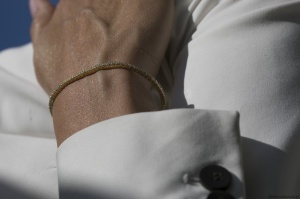 Bransoletka B0031 z diamentami żółte złoto