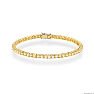 Bransoletka B0031 z diamentami żółte złoto