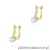 Kolczyki K0582 Diament 2 x 0,08ct żółte złoto