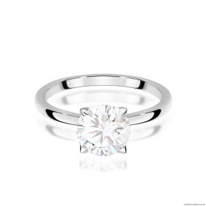 Pierścionek W0715 Diament Laboratoryjny 1,50ct białe złoto