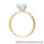 Pierścionek W0715 Diament Laboratoryjny 1,50ct żółte złoto