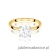 Pierścionek W0715 Diament Laboratoryjny 1,50ct żółte złoto